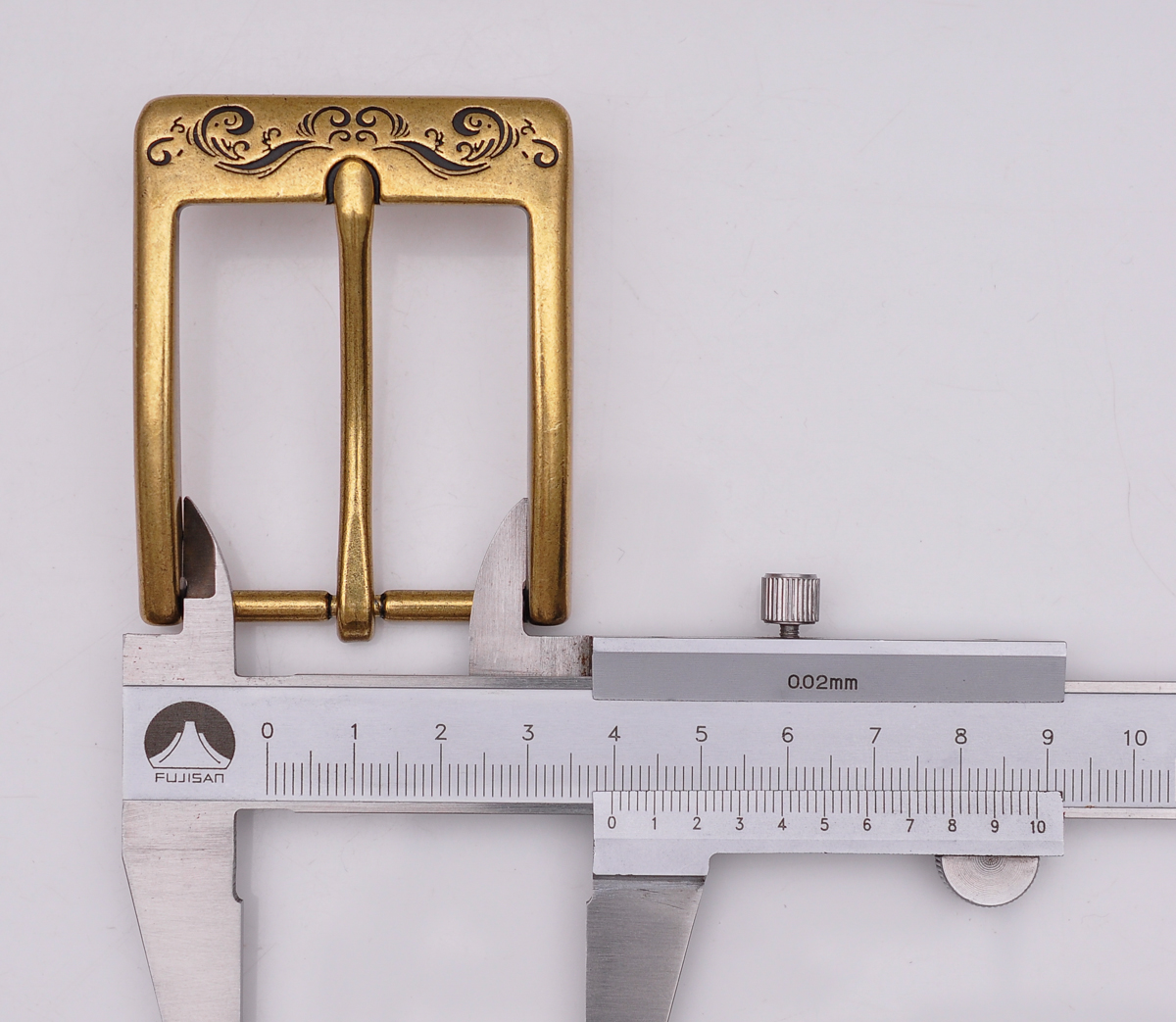 Men Vintage Brass Flower Engraved Rectangle Prong Pin Tongue Leathercraft Jeans Leather Belt Buckle Replacement Inner Size 40mm