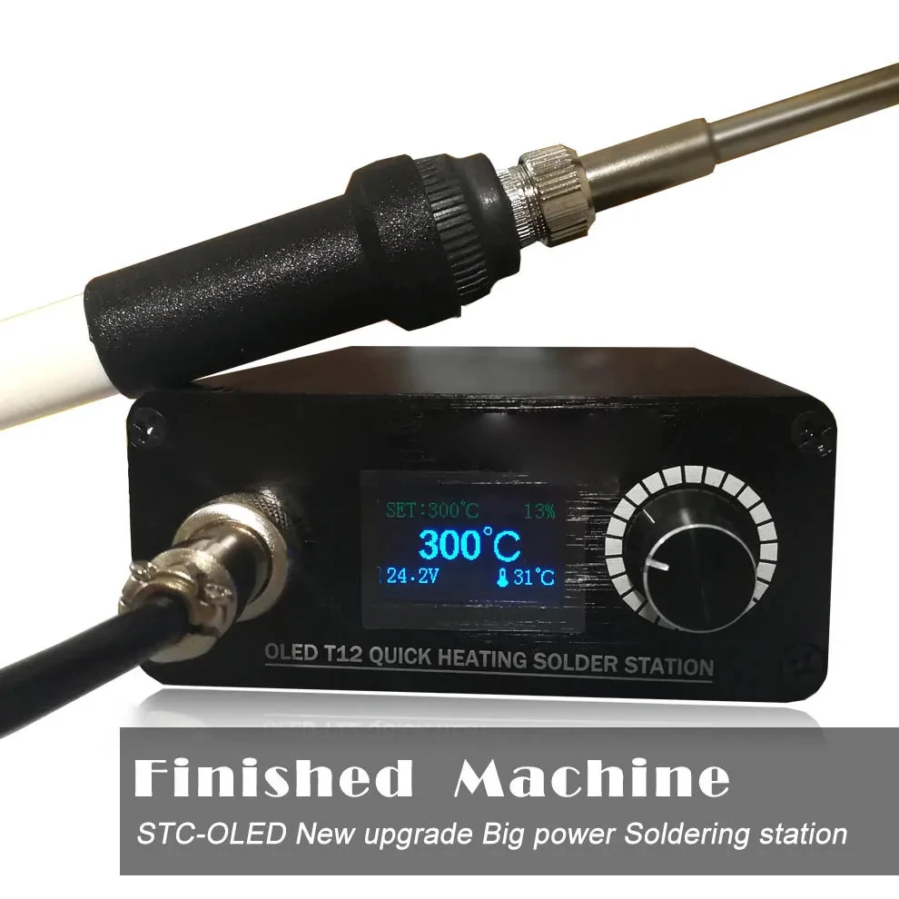 220V Soldering Station Soldering Iron Repair Tool Soldering Station Hibernation Soldering Repair Tool Set Metal Handle Constant
