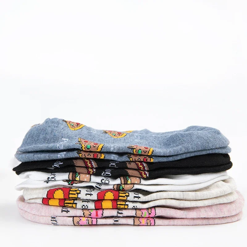 5 pares de calcetines cortos sección delgada calcetines náuticos para niños calcetines náuticos a rayas blancas y negras Ins Tide versátiles
