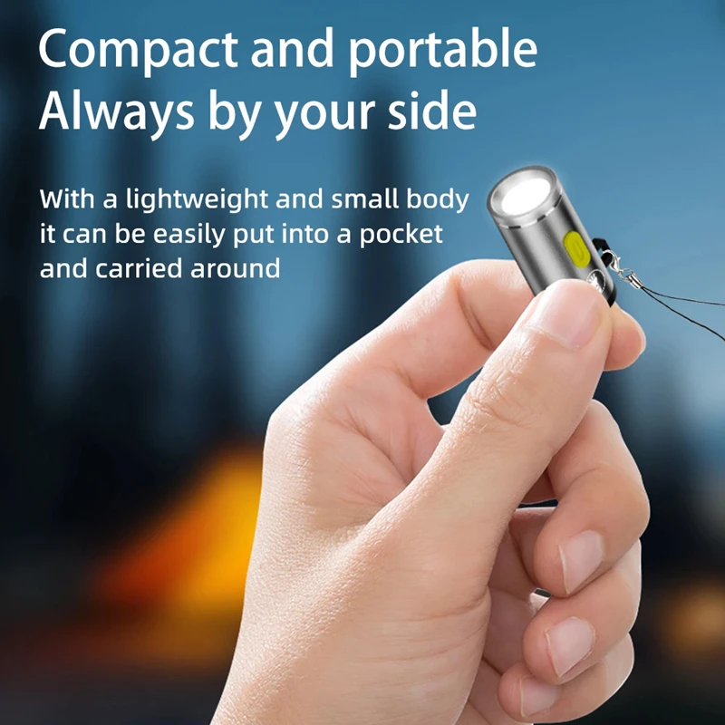 Xiaomi Mini High Brightness LED Flashlight Powered By Type C Connectors Small LED Light Torches For On Travel Use Flashlight