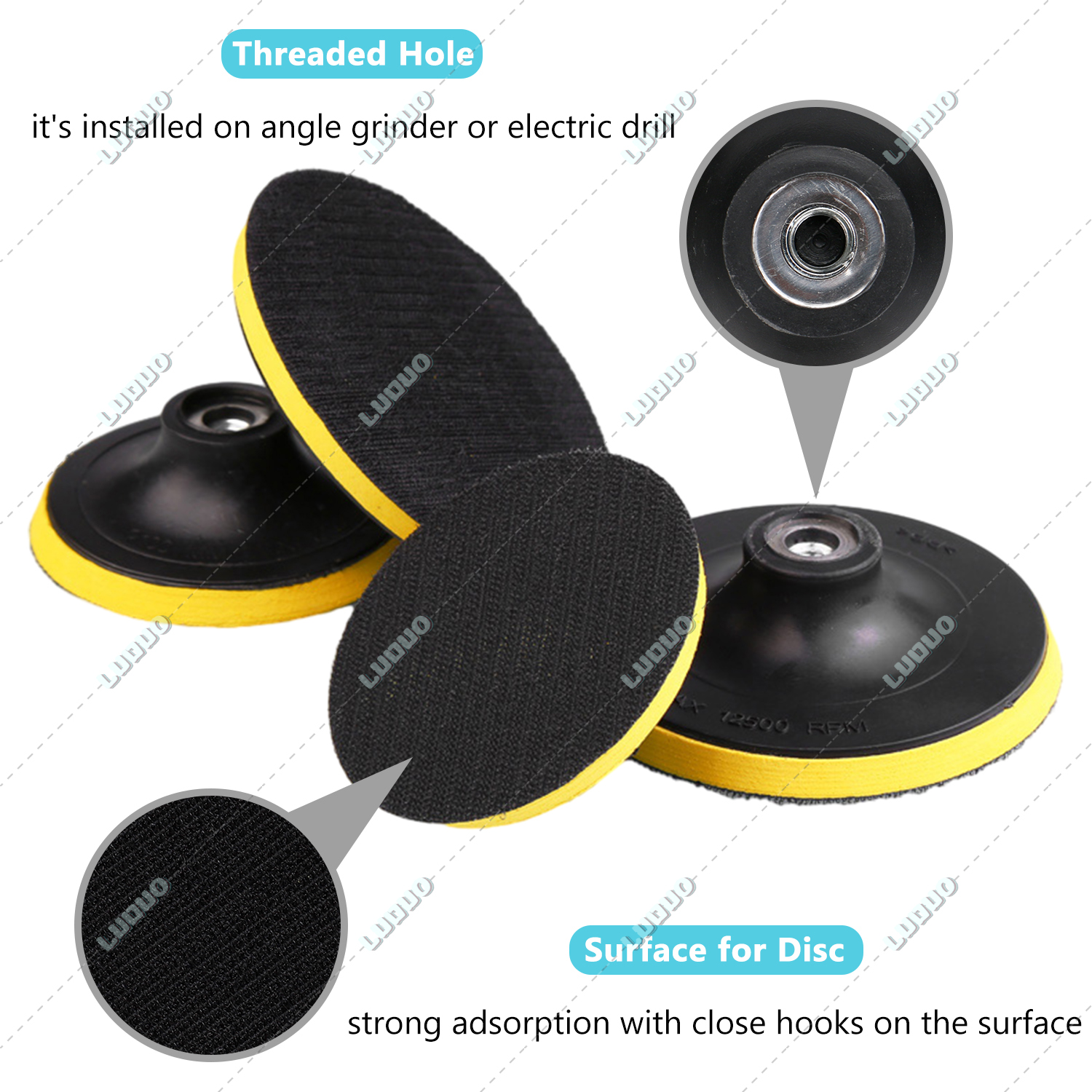 2 3 4 5 6 Inch Round Sandpaper Disk Hook & Loop Sanding Disc Sanding Paper Sheet For Wood Steel Jewelry Car Detailing Polishing