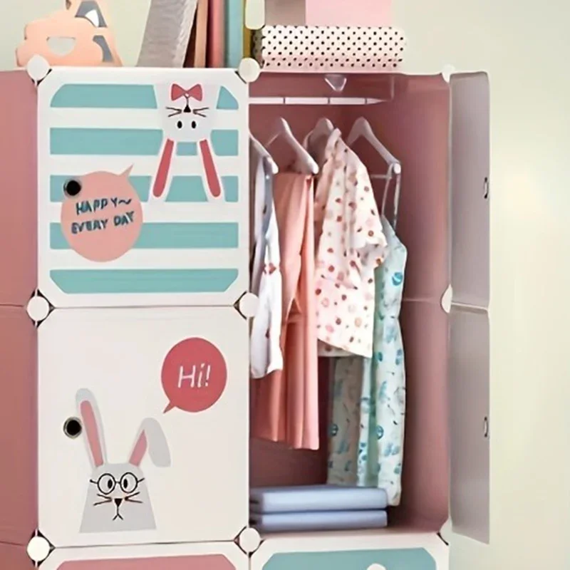 원피스 어린이 옷장 옷장 아기 옷, 휴대용 어린이 캐비닛, 쉬운 조립, Meuble Chambre Enfant 가구, 장난감 정리함