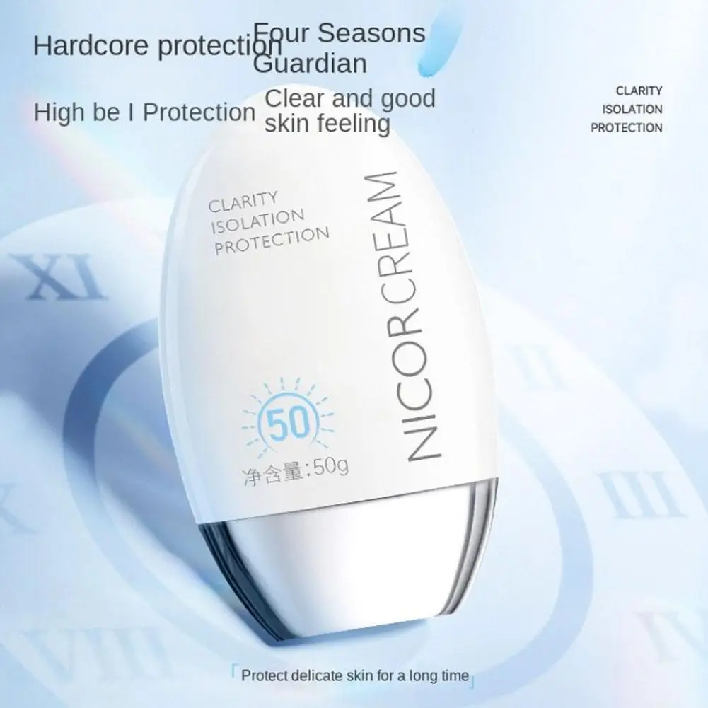 50ml à prova dwaterproof água protetor solar corporal facial creme protetor solar creme protetor da pele anti sol creme de proteção facial spf50 +