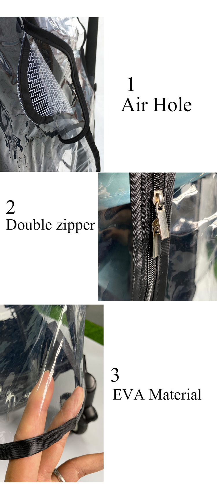 コル・キッド ®   レインコートベビーカーアクセサリーレインカバー防水カバーバガブー蜂 3 Bee6 Bee5 安全 EVA 素材