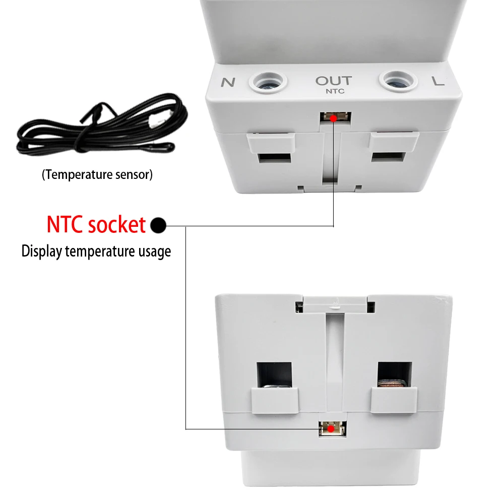 63A Tuya WIFI Smart Life Voltage Meter AC170-270V Current Wattmeter Meter Electricity consumption Meter KWH  Power Energy Meter