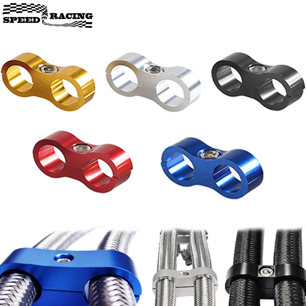 Universele AN4 AN6 AN8 AN10 Billet Olie Brandstof Waterslang Buis Seprator Divider Klem aluminium lijn separator Kit