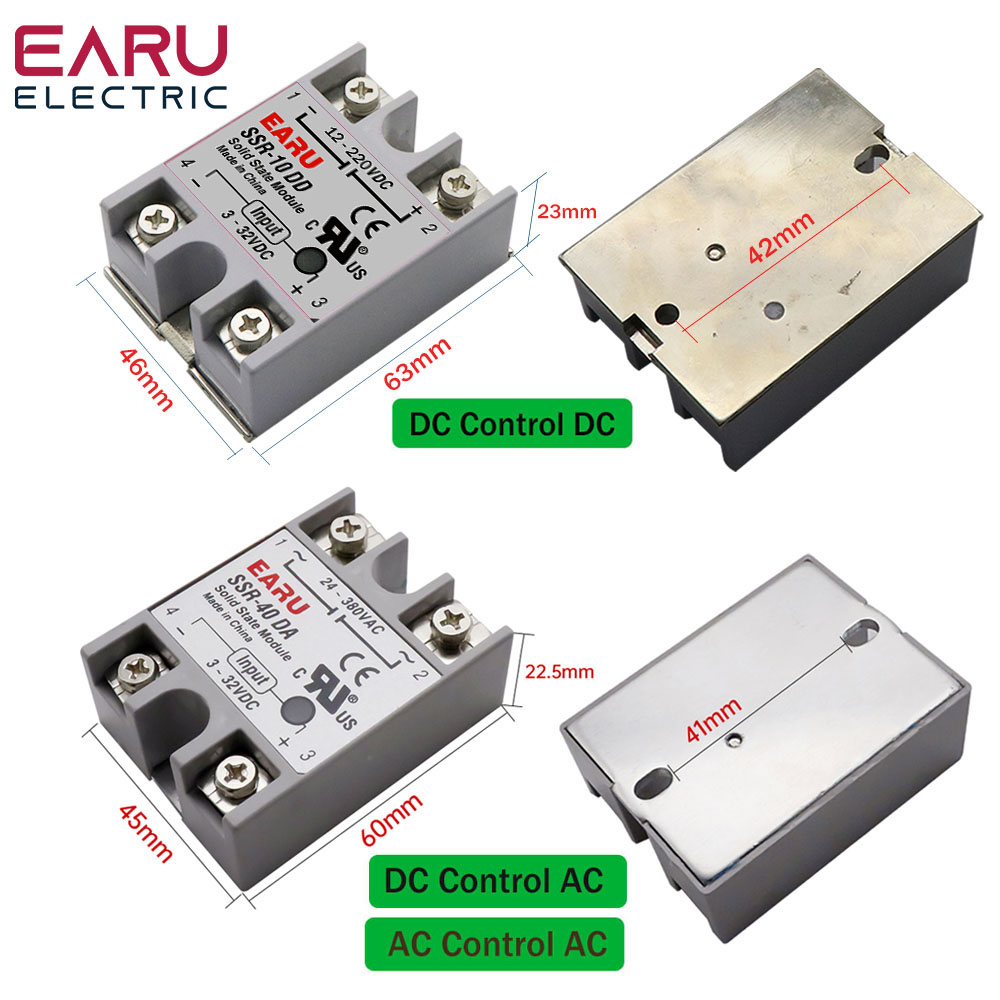 SSR-25DA SSR-40DA SSR-25AA SSR-40AA SSR-40DD SSR 10A 25A 40A DD DA AA Модуль твердотельного реле для ПИД-регулирования температуры