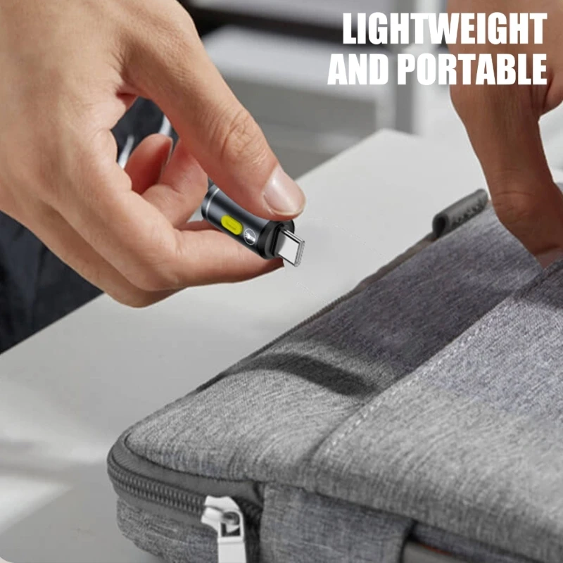 Mini High Brightness LED Flashlight Powered By Type C Connectors Small LED Light Torches For On Travel Use Flashlight