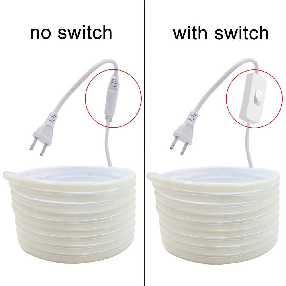 220V Led 스트립 고휘도 COB LED 스트립 220V 유연한 리본 방 침실 주방 야외 정원 조명