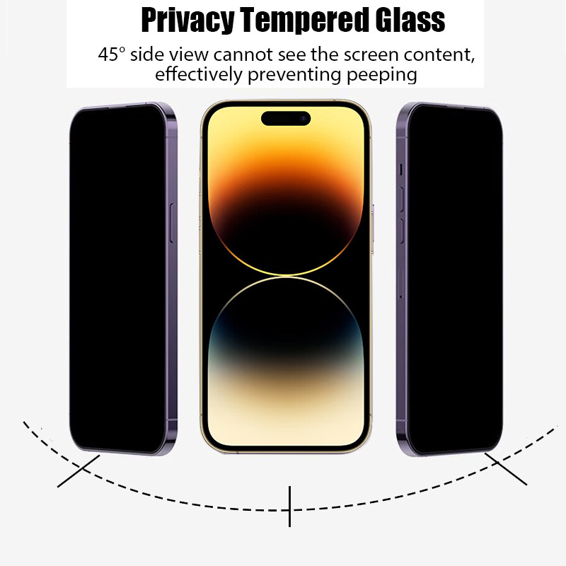 For iPhone 16 17 15 14 pro privacy tempered glass for iphone 15 14 13 12 11 pro max iphone14 iphone13 iphone16 iphone 16 pro anti spy screen protector iphone 14pro