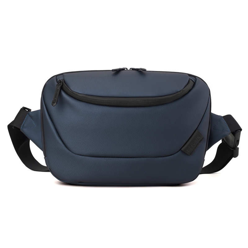 Riñonera multifunción de nailon para hombre, bolso cruzado impermeable, informal, para el pecho