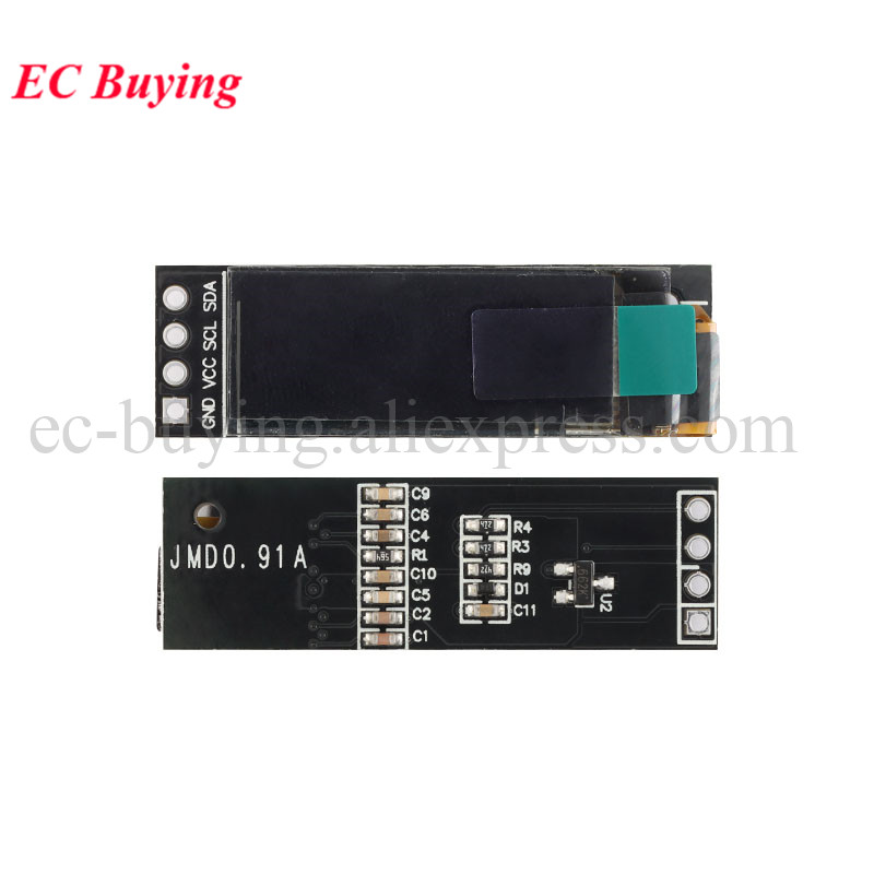 Módulo de pantalla LCD OLED de 0,91 y 0,96 pulgadas 128x32 128x64 SSD1306 12832 12864 I2C IIC pantalla LCD blanca serie comunicación para Arduino