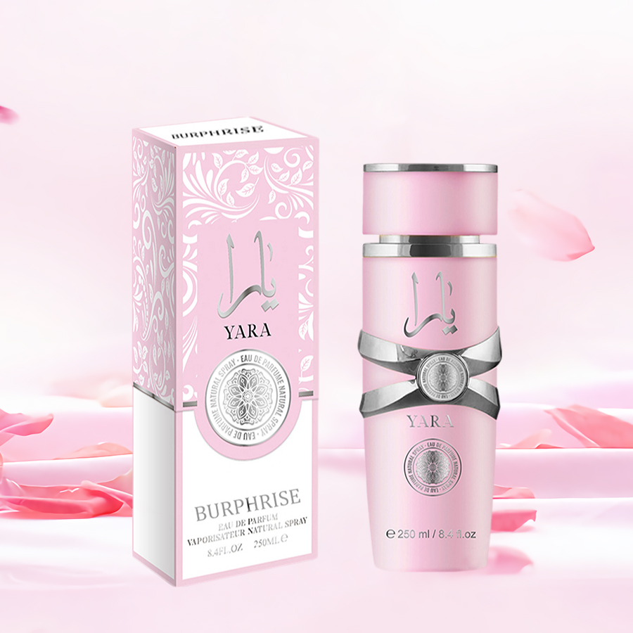 250ml 8.4fl.oz perfume âmbar baunilha yara, fragrância gourmand de longa duração eau de parfum spray, perfumes árabes presente para mulher