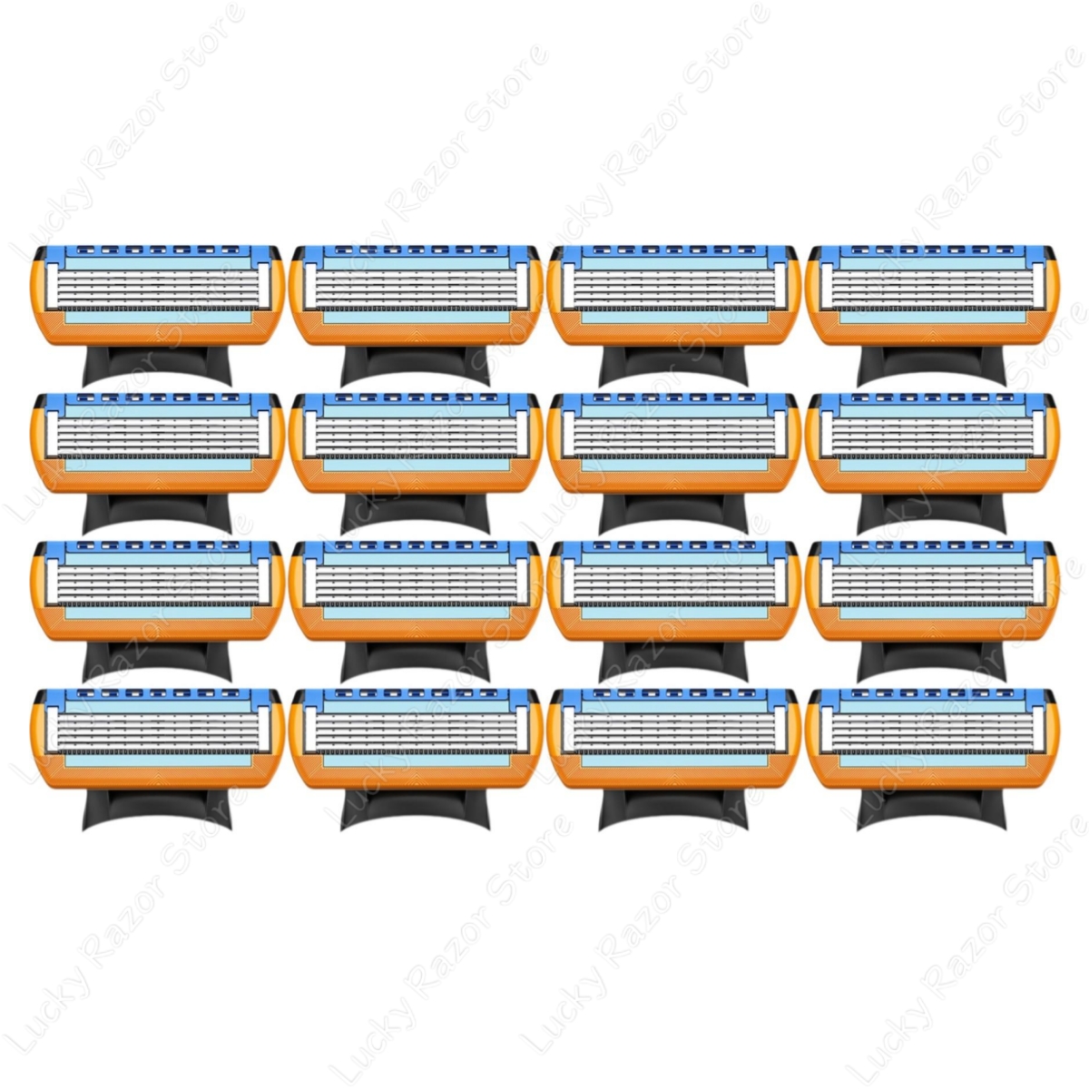새로운 퓨전 5 면도날 5 레이어 안전 수동 면도 헤드 교체 수염 면도기 리필 카세트 남성용 페이스 케어