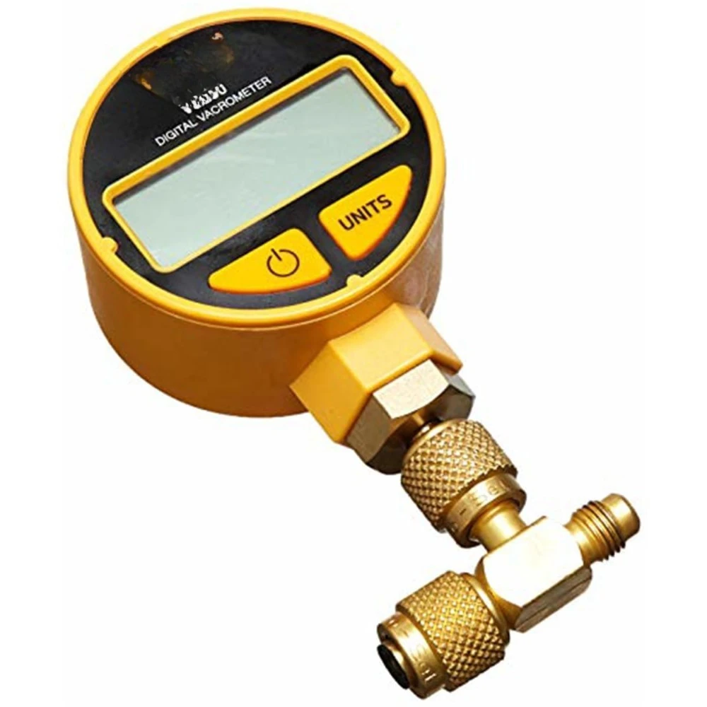 Upgraded version VG200 Digital Vacuum Gauge | NIST Calibration for Accuracy,Withstand 400 Psi Pressure,Easy-to-Read 5-Digit LCD