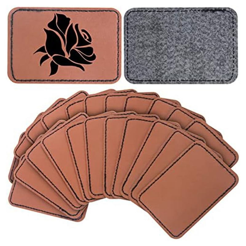 90Pcs Laser Engraving Blanks, Blank Leather Patch for Hat, Wear-Resistant, Not Easy To Fade