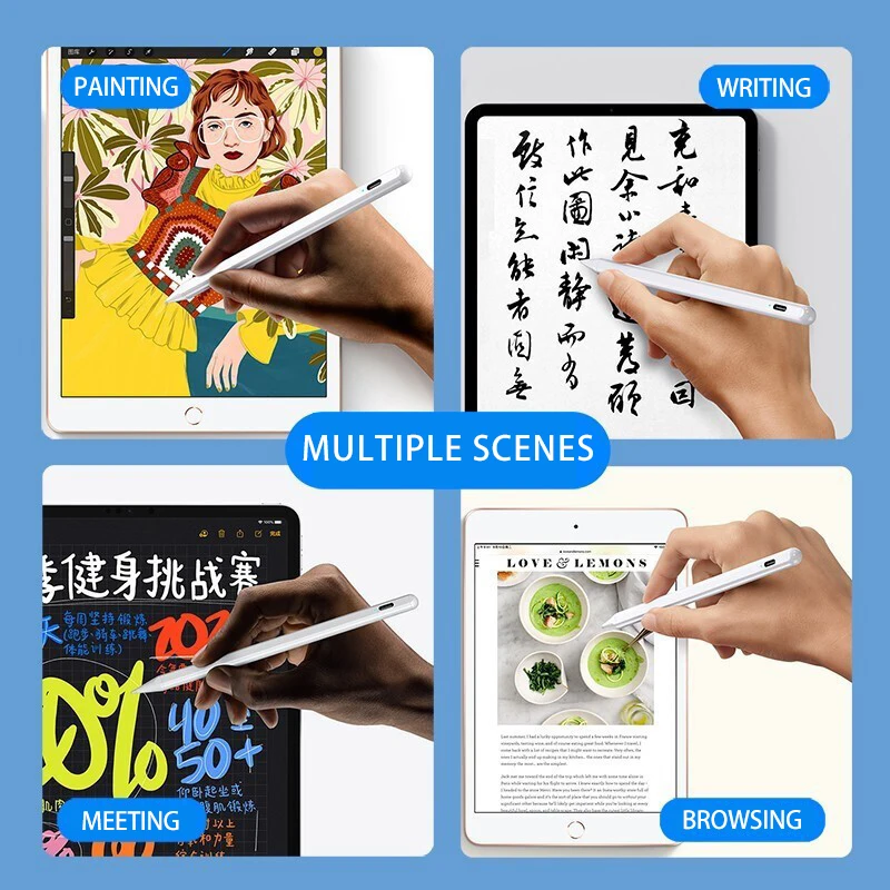 For Apple Pencil 2 1 For iPad Pencil Bluetooth Stylus Pen for iPad A16 Air 11 M2 M3 Pro 12.9 10.2 10.9 Mini 6 for Apple Pencil