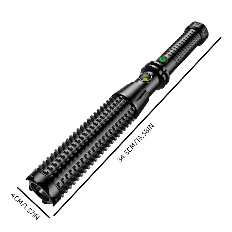 Lampada a dente di lupo Asta Luce forte Ricarica esterna Super luminosa Veicolo multifunzionale Retrattile Autodifesa Finestra Patrol