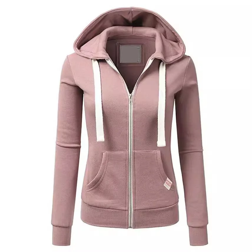 2024 nueva moda mujer de manga larga suelta Top Sudadera con capucha ropa de calle Casual pulóver Color sólido Sudadera con capucha S-XXXL
