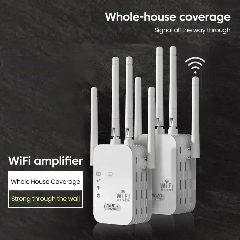 300Mbps Wireless WiFi Repeater 2.4G Signal Router 802.11N Long Range Wireless WiFi Extender Amplifier WIFI Booster