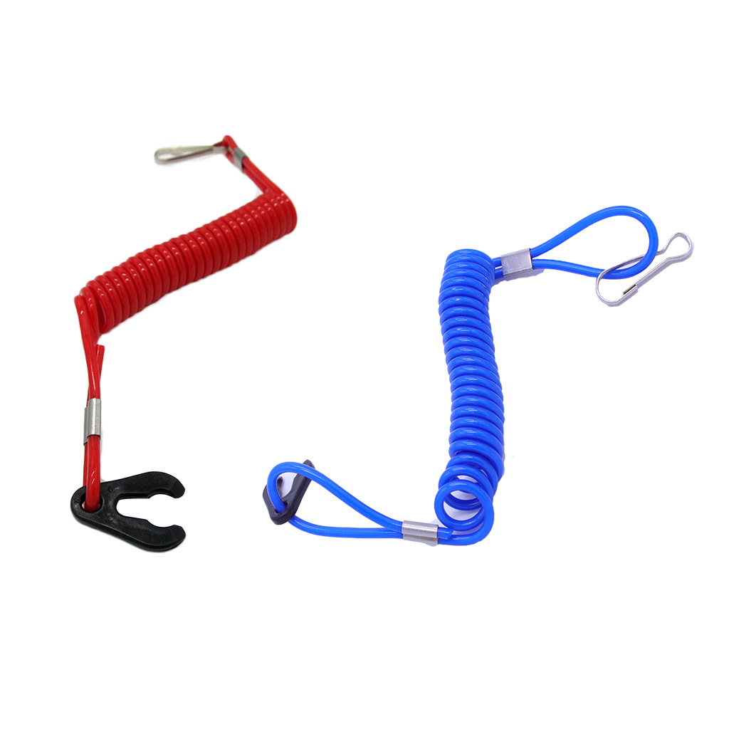 เรือนอกสวิทช์เครื่องยนต์มอเตอร์ Lanyard ฆ่าเร่งด่วนปุ่มหยุดความปลอดภัยสายเชื่อมต่อสําหรับ Yamaha Suzuki Honda