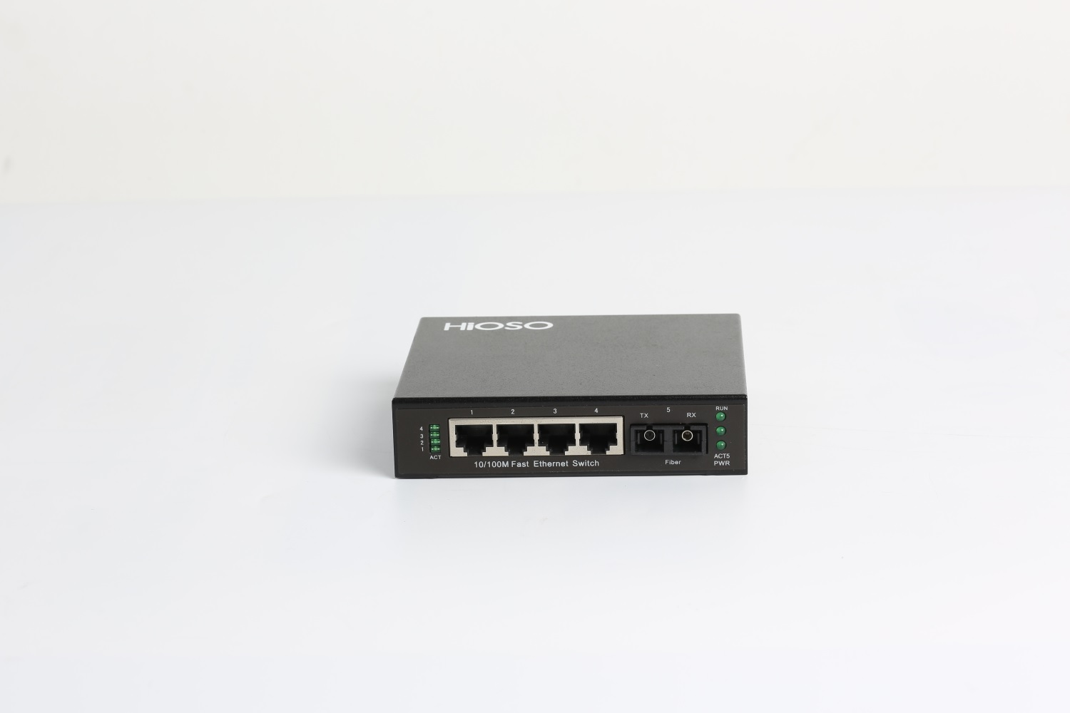 Interruptor Ethernet rápido, 10, 100M, 5 puertos, carcasa metálica no gestionada, DC12V
