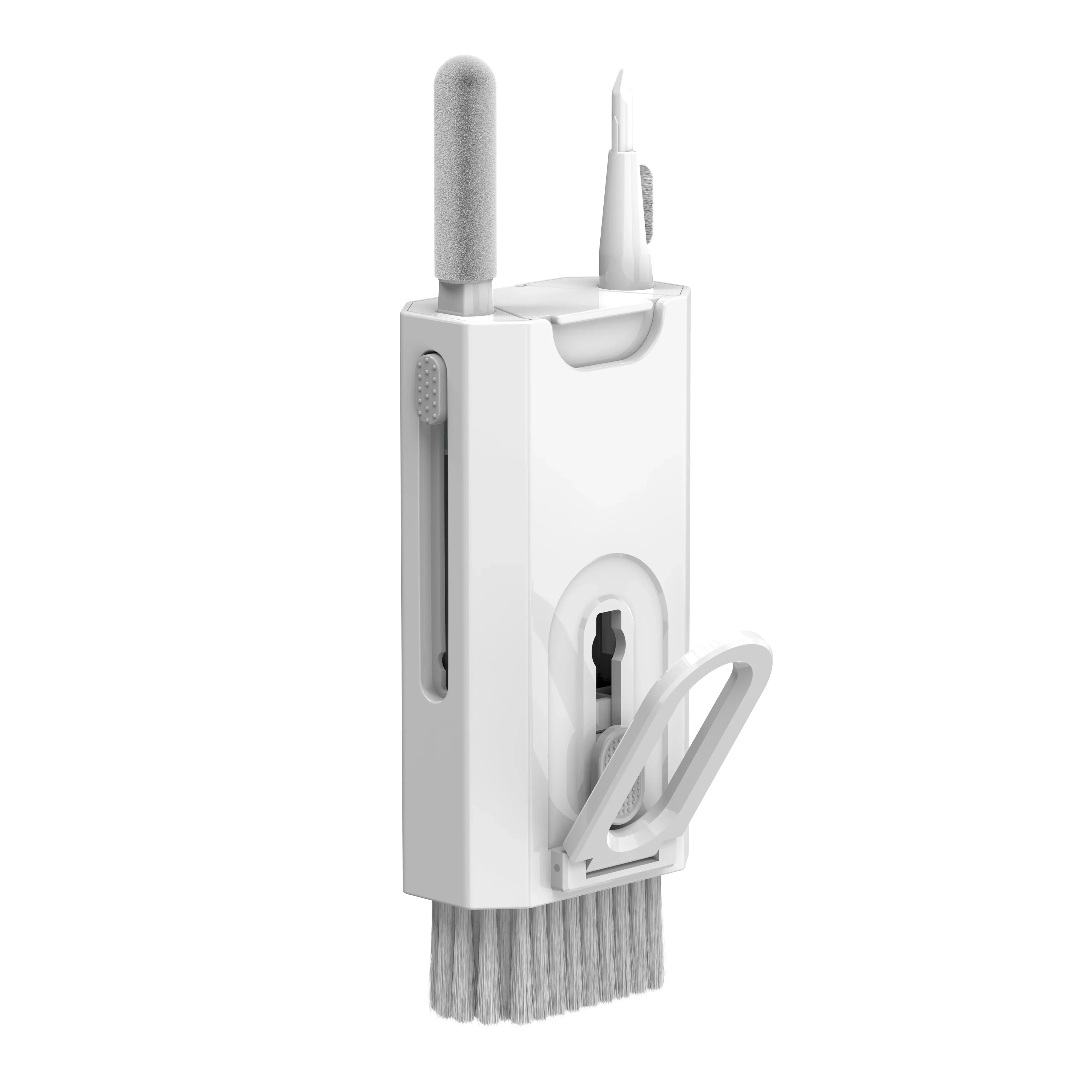 8 IN 1 ชุดทําความสะอาดคีย์บอร์ดสําหรับ AirPods iPhone เครื่องมือทําความสะอาด Keycap PULLER ชุดแปรงหน้าจอหูฟังทําความสะอาดปากกา
