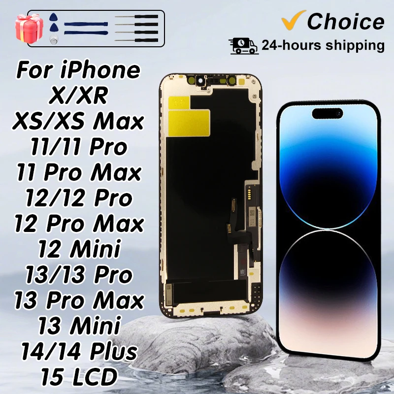 INCELL Für iPhone X LCD XR XS Max OLED Für iPhone 11 12Pro Display 12 13 MINI 13 PRO MAX Display 14 Pro Max 15 Ersatzteile