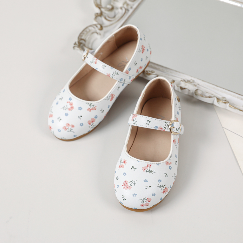 เช่นเด็กใหม่รองเท้าเด็กพู่รองเท้าเด็กทารกแฟชั่นแบรนด์ MOCCASIN เด็กวัยหัดเดินสีน้ําตาลรองเท้าไม่มีส้นทารกรองเท้าสาวนุ่ม Mary Jane