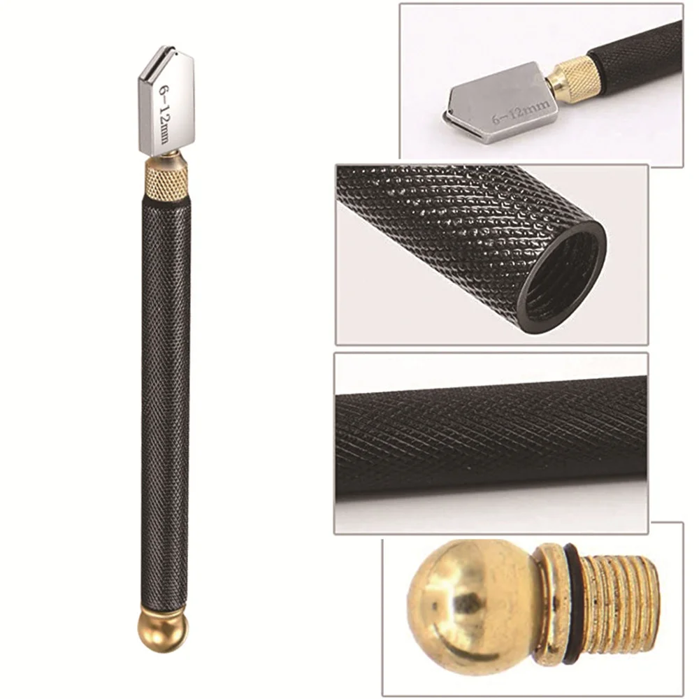 5 ชิ้น/เซ็ตเพชรเครื่องตัดกระจก Anti-Skid Handle แก้วขวดกระเบื้องกระจกตัดเครื่องมือน้ํามันเครื่องตัดเพชรสําหรับ 2-20 มม.