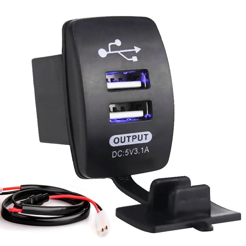 12-24v dual usb auto motorrad ladegerät 5v 3,1 ein universelles auto ladegerät für auto motorrad elektroauto atv boot
