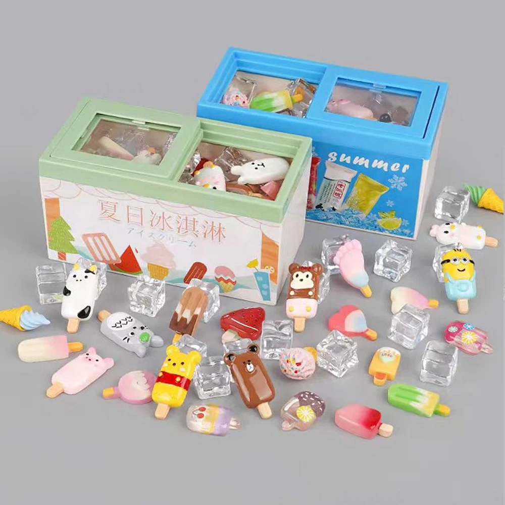Muebles en miniatura, congelador de supermercado, casa de muñecas de juguete, gabinete de helados, bebida de simulación, Mini comida, cocina, juguete, regalo para niña, 1/12