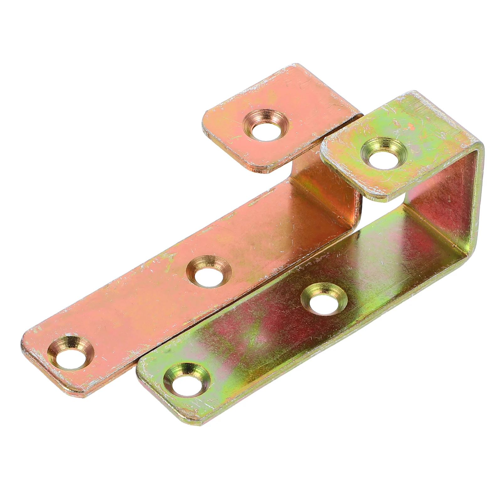 2pcs Children'S Bunk Bed Ladder Hooks Heavy Duty Saving Wall Mounted Brackets Gold Adjustable Easy Install