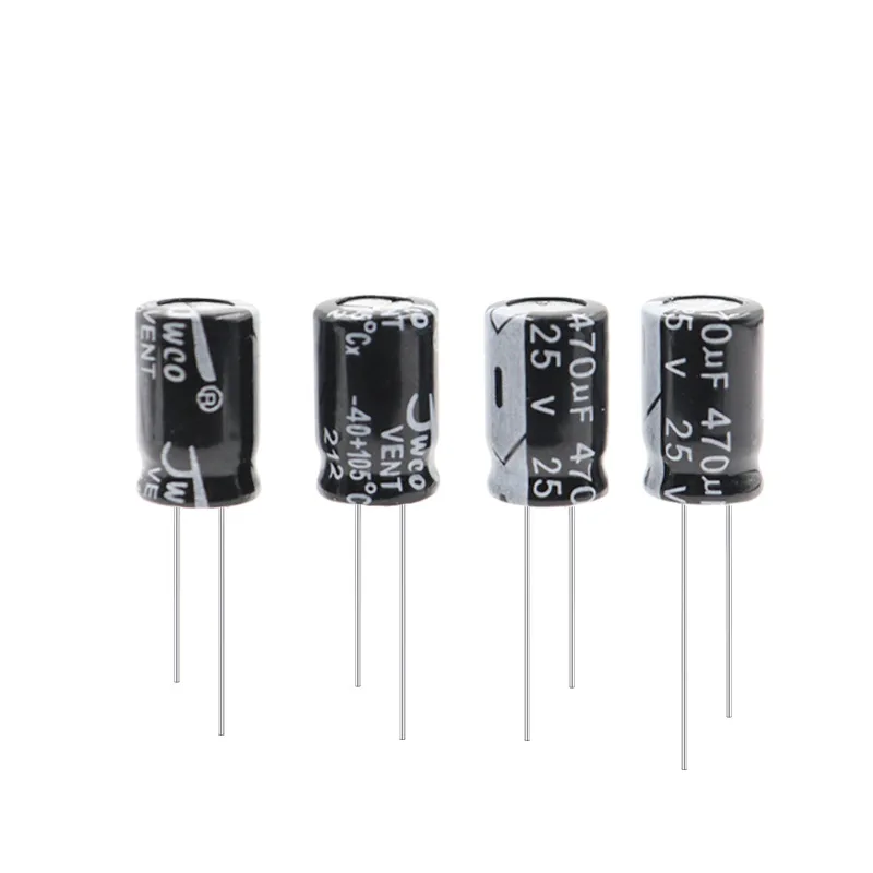 Aluminum Electrolytic Capacitor 1uF 2.2uF 3.3uF 4.7uF 10uF 22uF 33uF 47uF 100uF 220uF 10V 16V 25V 35V 50V 63V100V 250V 400V 450V