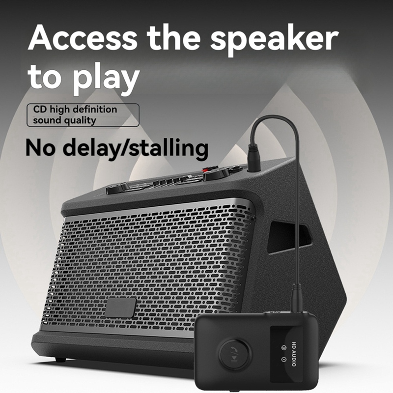 ELECT-BT5.3 Adaptor Penerima Audio Nirkabel Kompatibel dengan Bluetooth dengan Adaptor Nirkabel Musik Stereo Jack AUX 3.5Mm