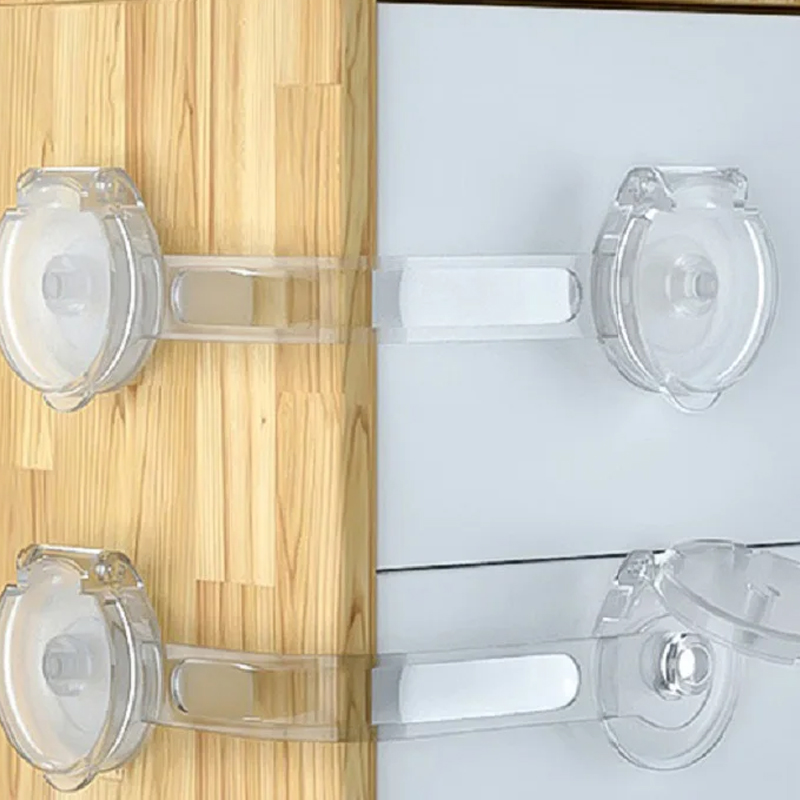 6 pçs fechaduras de armário do bebê cinta gaveta bloqueio criança anti abertura geladeira bloqueio casa bebê anti pitada proteção segurança fivela