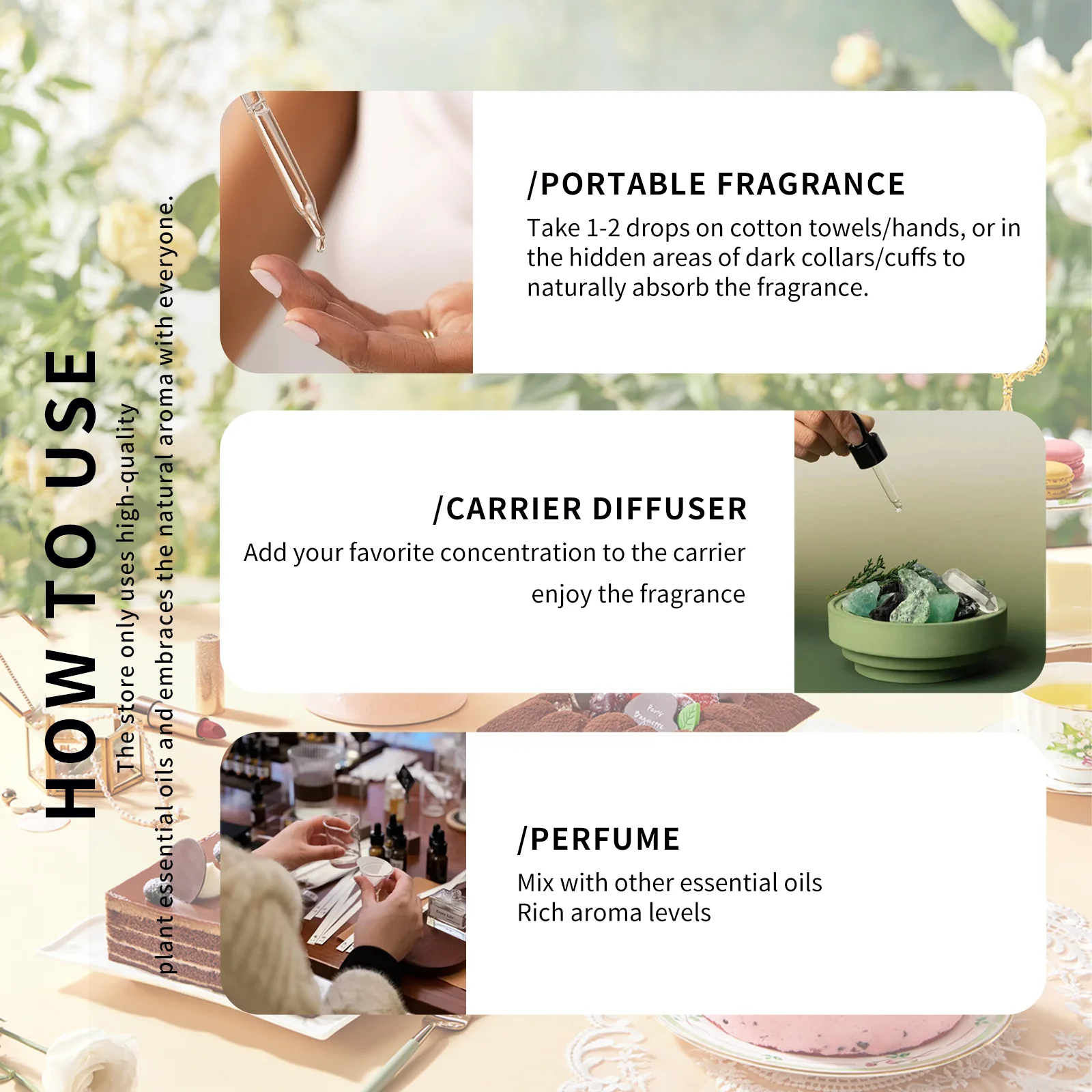 4PC 10ml Essential Oils Vanilla Milk Chocolate Coffee Cookies Cakes Lollipop Taro Coconut Caramel Pudding Cotton Candy Bubble Gu