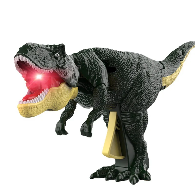 1 Stück 28 cm drückender Dinosaurier, Tyrannosaurus Rex-Spielzeug, Kopfschwingend, Beißen, Fury Tyrannosaurus Rex – lustiges Spielzeug, Geschenk für Männer und Frauen