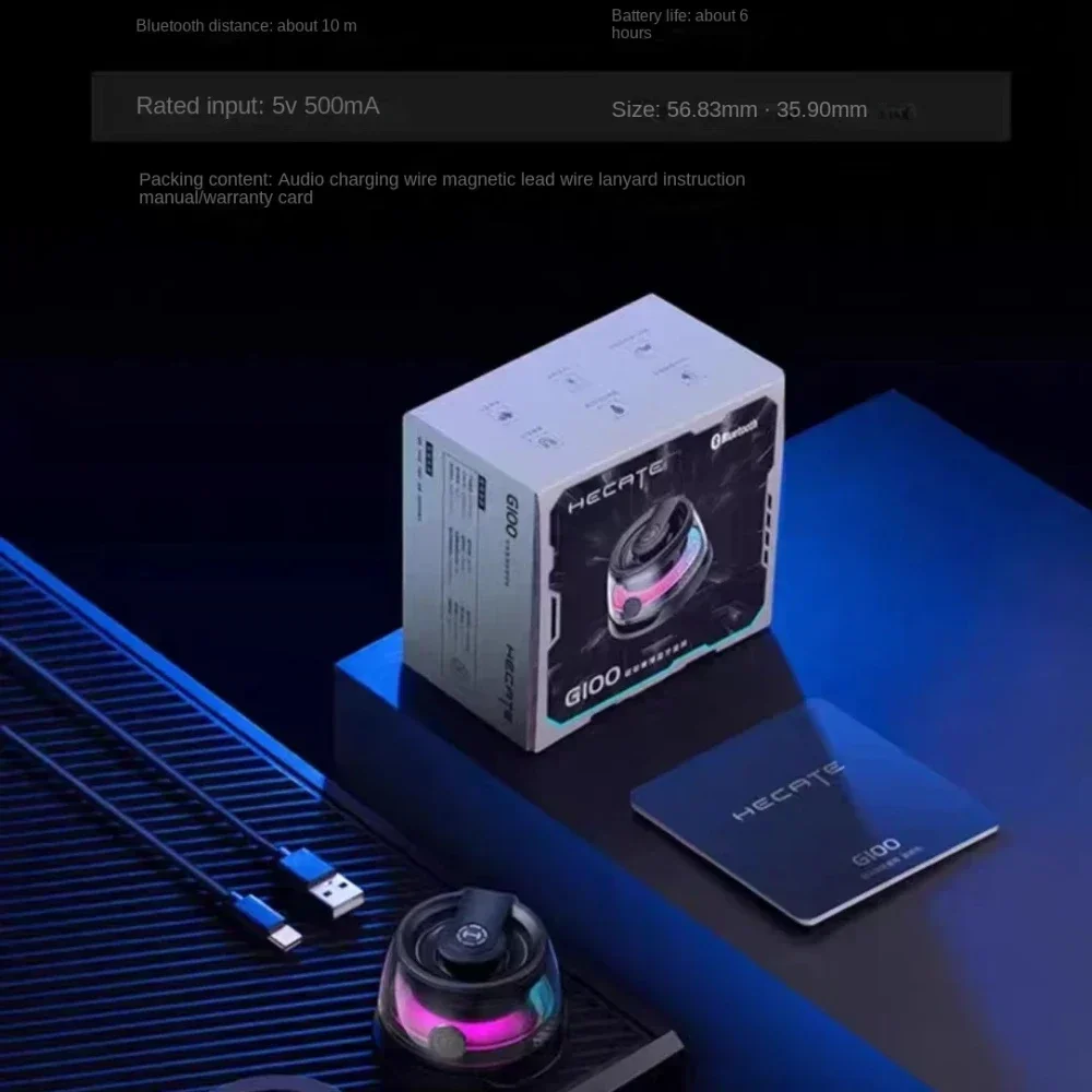 G200 portable mini magnetic bluetooth speaker RGB light speaker mobile phone holder wireless speaker home ktv machine