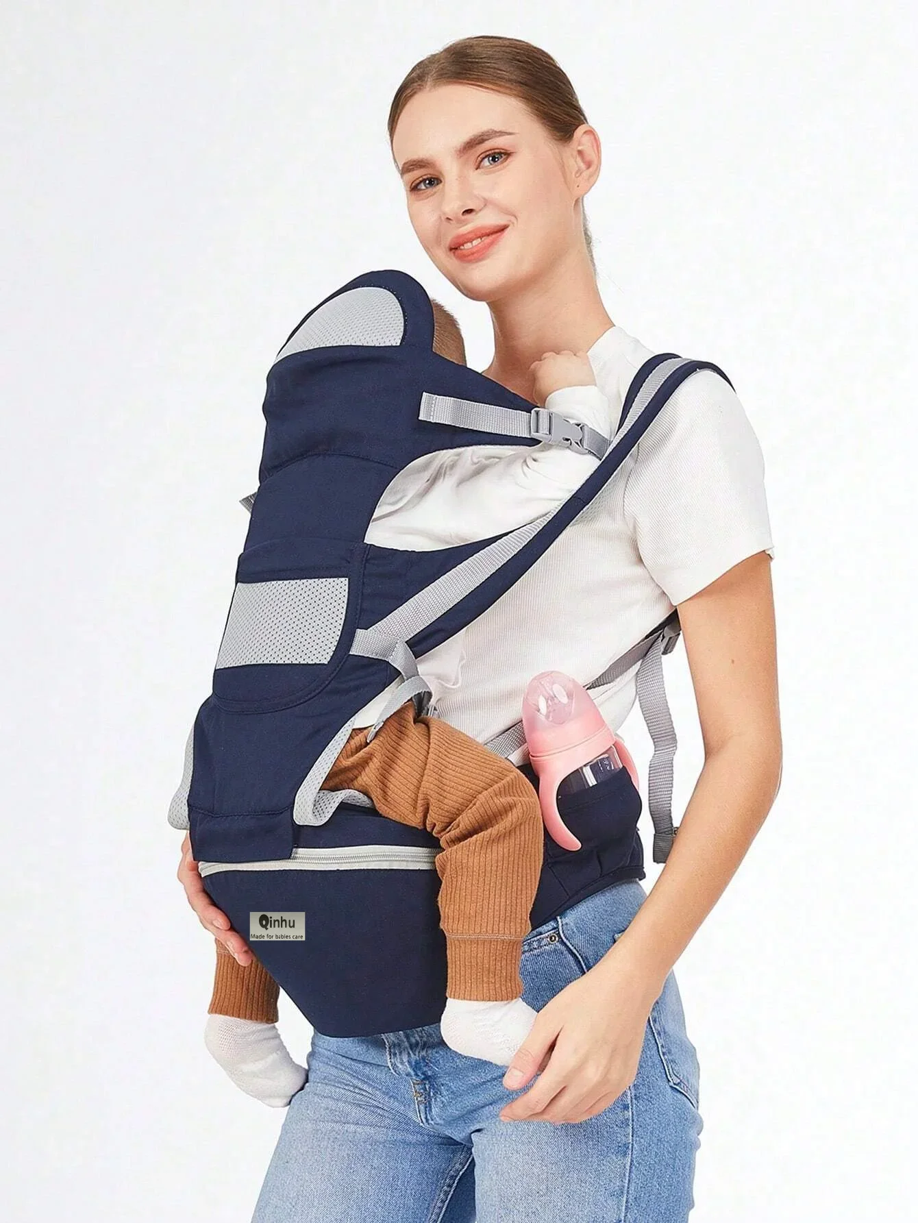 Nouveau porte-bébé ergonomique réglable avec siège de hanche, Portable et multifonctionnel, adapté aux voyages, aux loisirs et à un usage quotidien