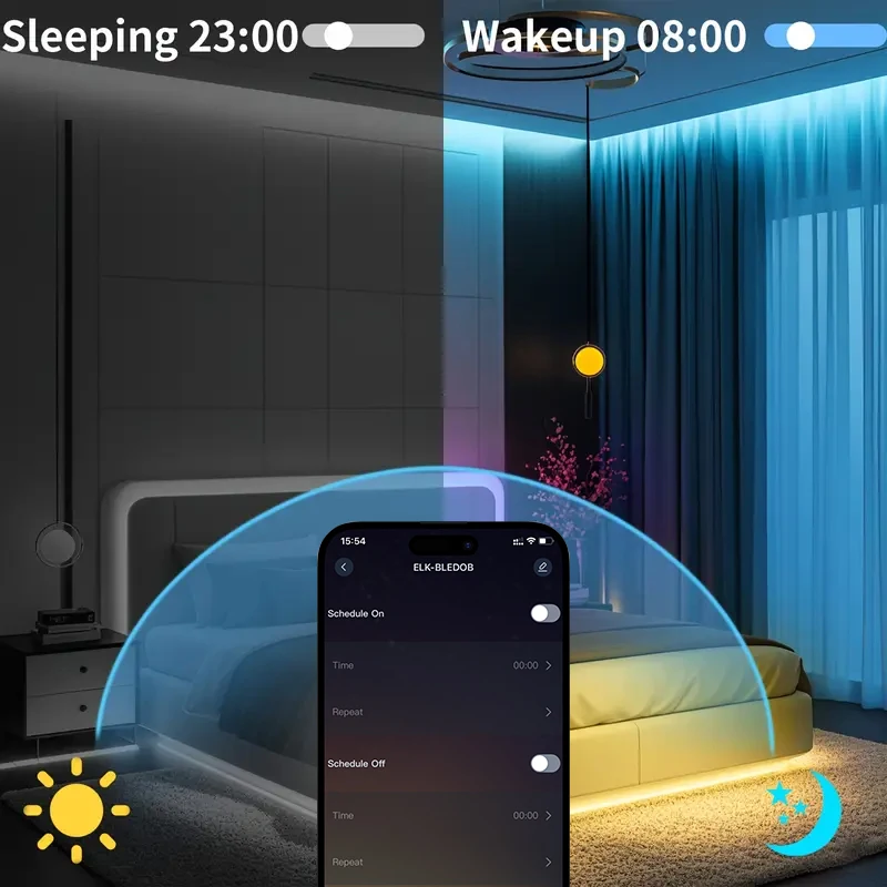 5V LED strip lamp RGB with USB 24 key Bluetooth remote control color-changing brightness patch suitable for holiday decoration