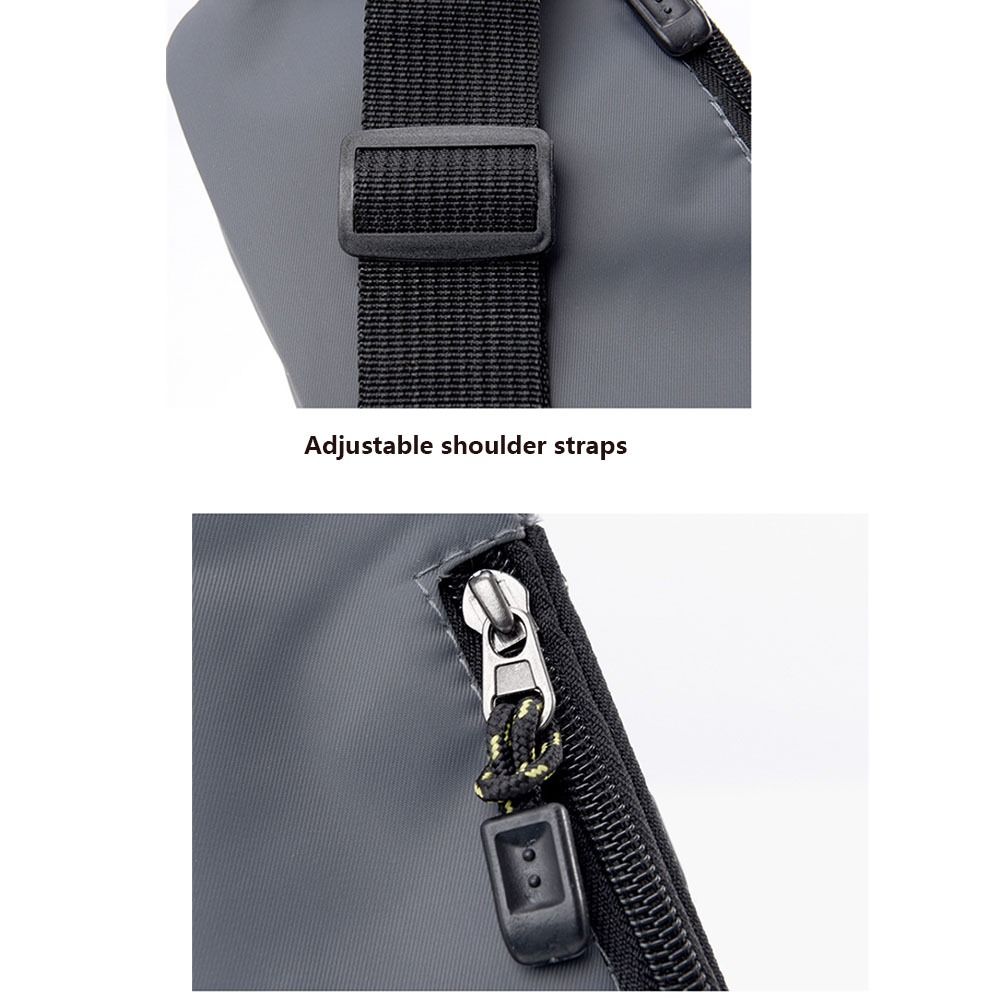 Riñonera multifuncional impermeable de gran capacidad antisalpicaduras para hombre, bolso de pecho cruzado, resistente al desgaste, antirrobo