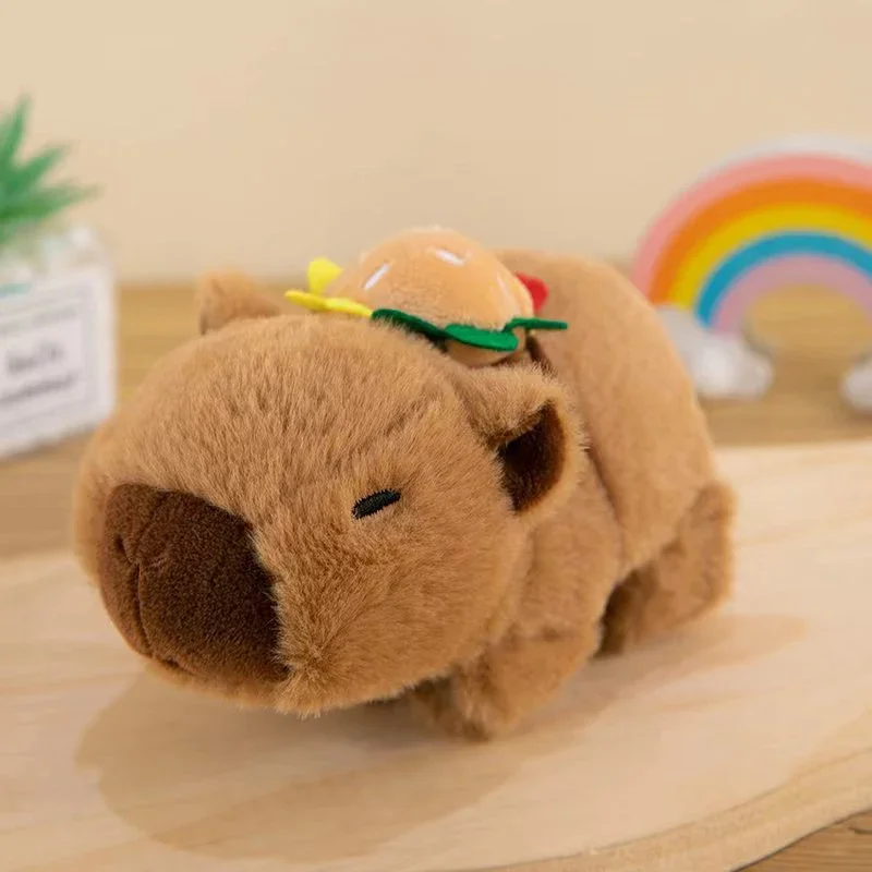 น่ารัก Capybara สัตว์ Slap Snap Wrap สายรัดข้อมือสร้อยข้อมือตุ๊กตาสัตว์ตุ๊กตา Kawaii Capybara แหวนมือสายรัดข้อมือเด็กของเล่นตลก