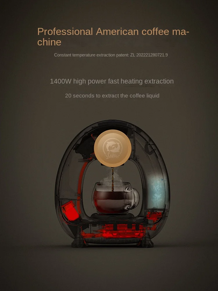 American coffee machine drip type KCUP capsule coffee household portable mini semi-automatic