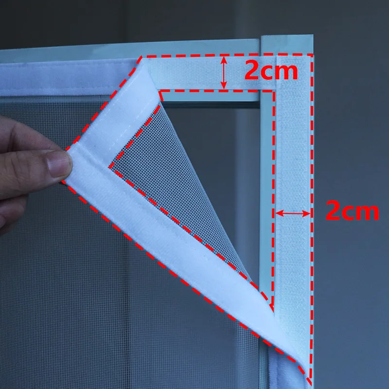 TYMF Magnetic Door Screen Window Mosquito Net White Opening Custom Size Curtain Insect Mesh and Mosquito Proof Invisible Net ﻿