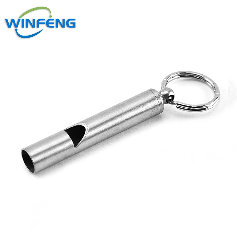 Hochwertige Notfallpfeife aus Edelstahl, ultraleichte Sicherheitspfeife, Schlüsselanhänger, Outdoor, Wandern, Camping, Überlebenszubehör