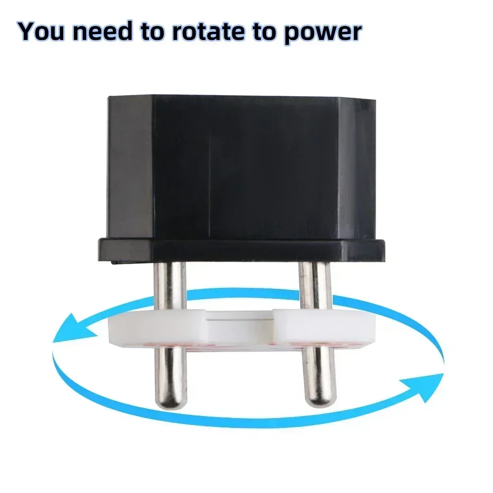 1/10pcs ปลั๊กไฟฟ้าป้องกันเด็กทารก EU Power Socket Safety Guard Anti Electric Shock ปลั๊ก Protector หมุนครอบคลุม