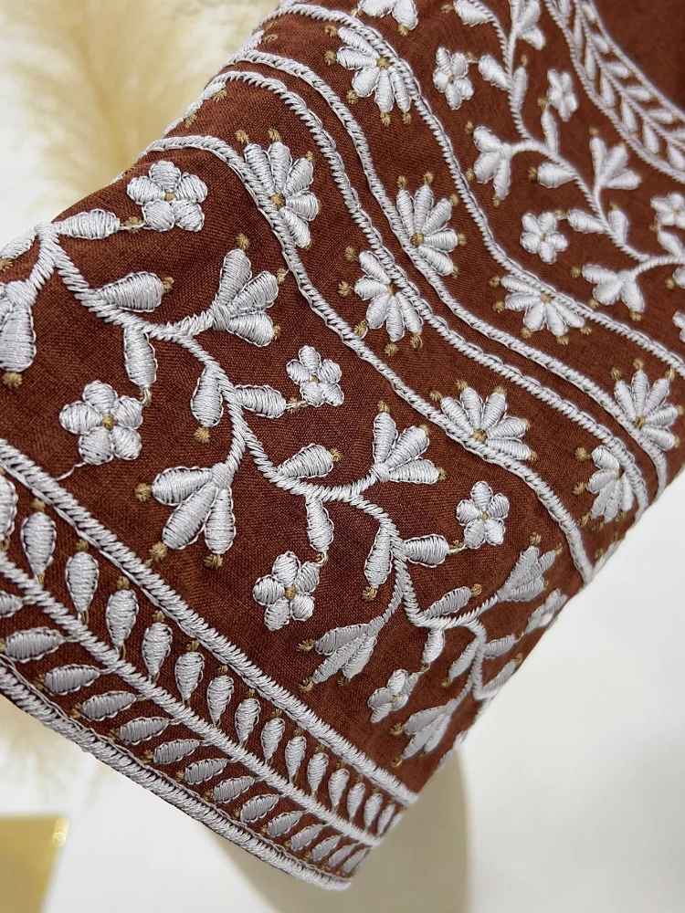 Abaya musulmana con bordado Floral para mujer, vestido Eid Marruecos, Ramadán, Abayas con cordones, caftán islámico, Vestidos largos árabes de Dubái