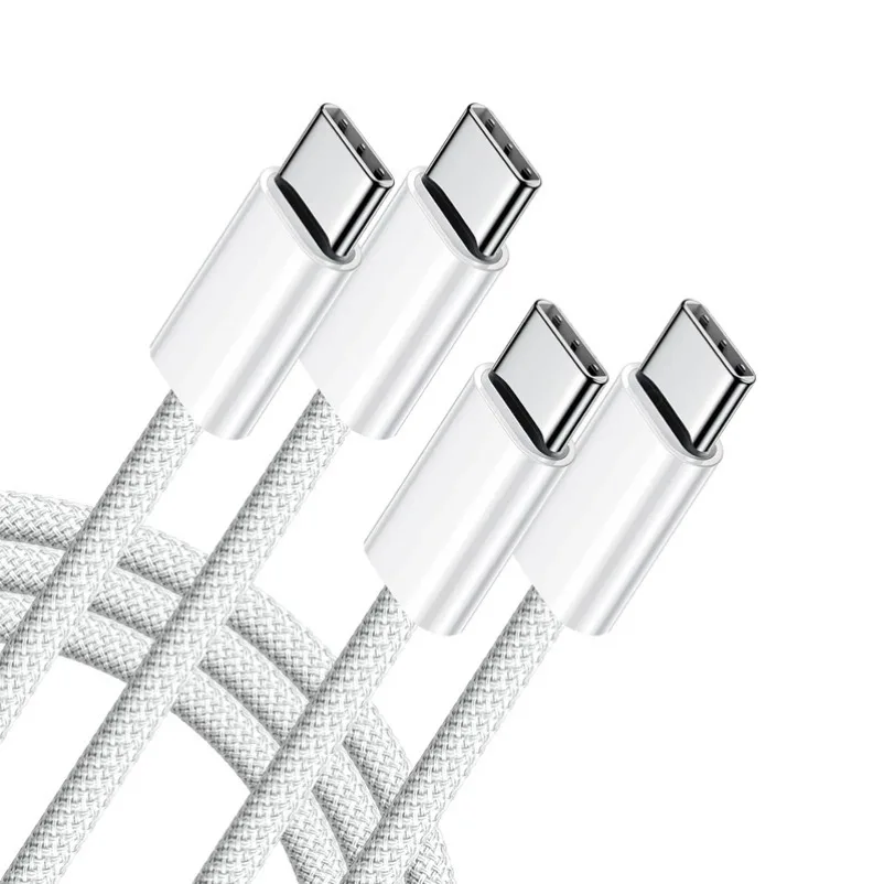 VIKEFON Cable USB C a USB C 60W Cable cargador de carga rápida compatible con carga rápida para iPhone 16 15 Samsung Xiaomi Huawei, etc.