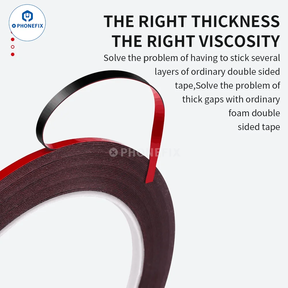 10M Double Sided Tape Strong Permanent Viscosity Waterproof Heat-resistant Acrylic Foam for Phone Battary Screen LCD Repair Tool